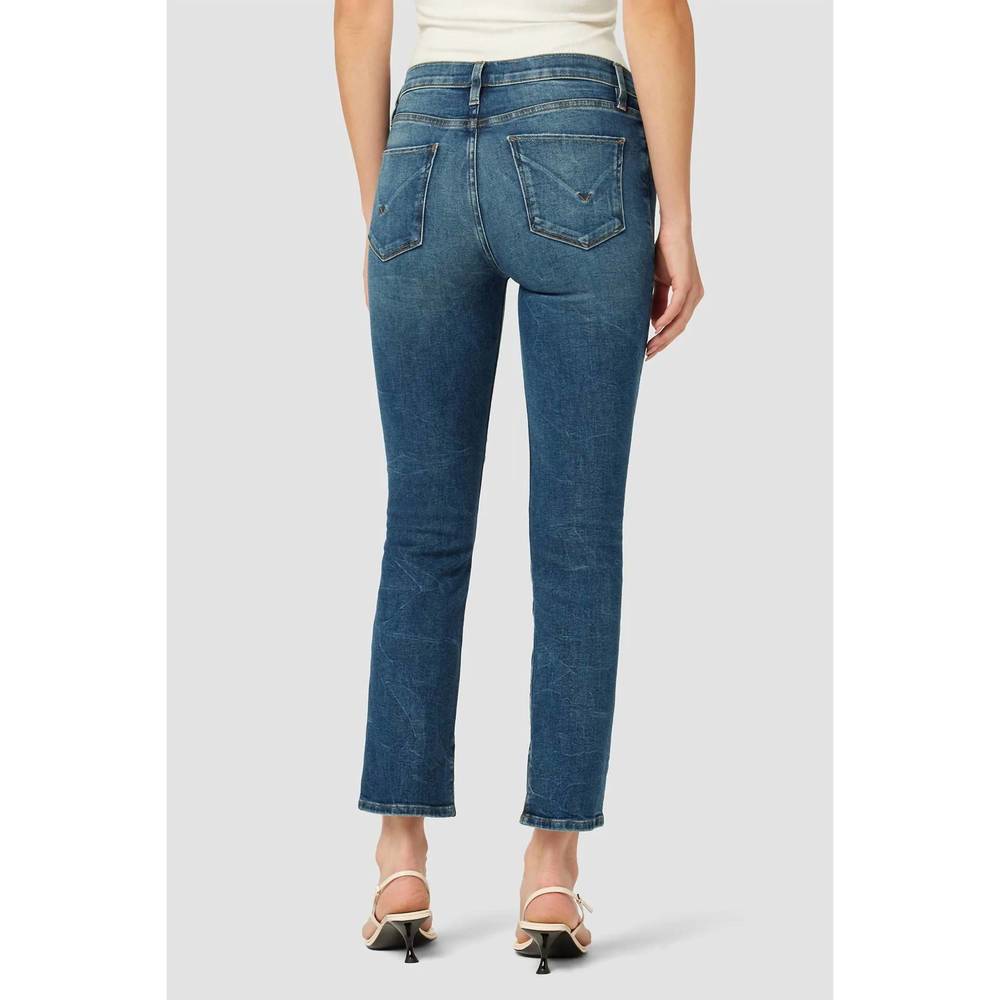 NEW HUDSON nico mid-rise straight ankle jean in good times - Picture 3 of 3